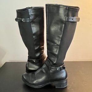 Franco Sarto "Cider" Black Boots 6.5